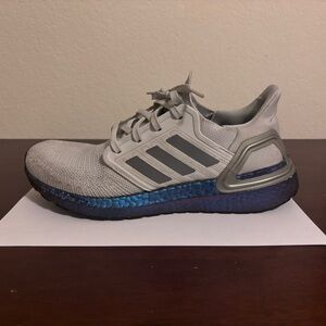 adidas gazelle silver green womens adidas Pureboost 5 Running Shoes - White/Silver METALLIC/SPARK main image 0